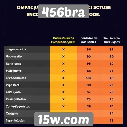 Comparativo de performance entre jogos do 456bra