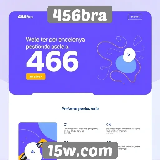 Experiência do usuário e design do site 456bra